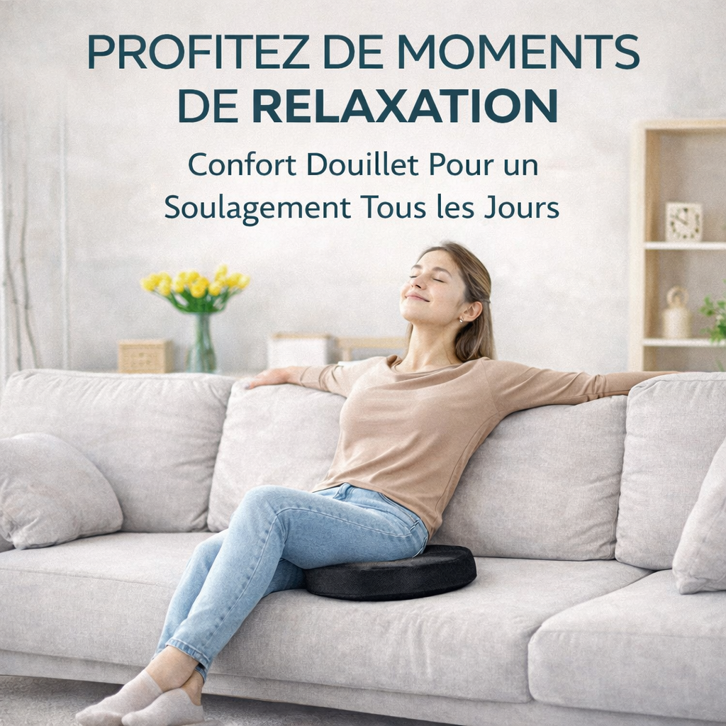Coussin ergonomique mémoire de forme - confort longue durée